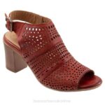 FT66334 Bueno Footwear Upton Women Terracotta Heels