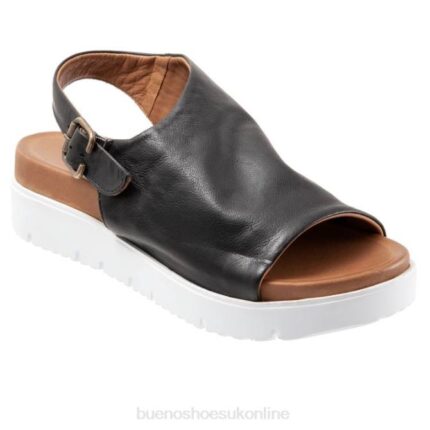 FT66362 Bueno Footwear Summer Women Black Sandals