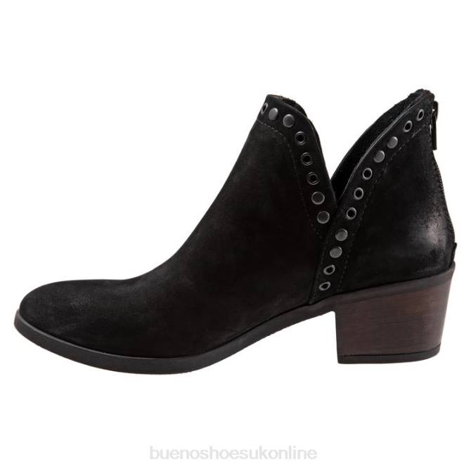 FT6637 Bueno Footwear Cora Women Black Nubuck Boots - Image 2