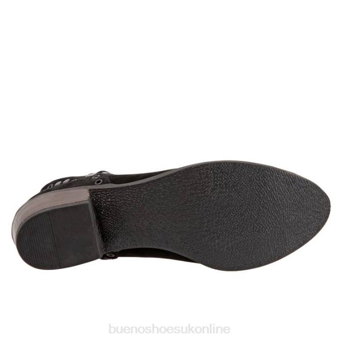 FT6637 Bueno Footwear Cora Women Black Nubuck Boots - Image 5