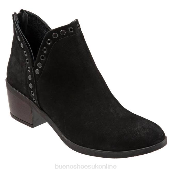 FT6637 Bueno Footwear Cora Women Black Nubuck Boots - Image 1