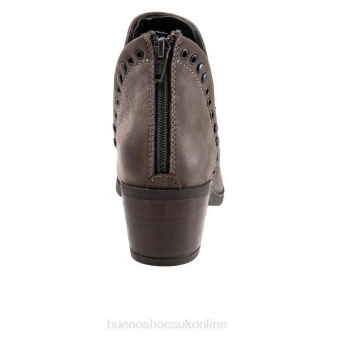 FT6638 Bueno Footwear Cora Women Grey Nubuck Boots - Image 3