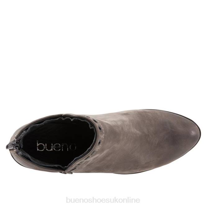 FT6638 Bueno Footwear Cora Women Grey Nubuck Boots - Image 4