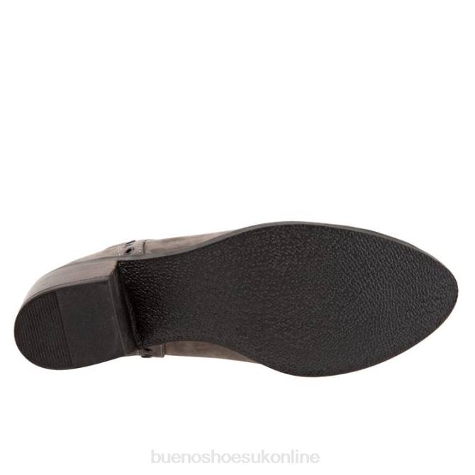 FT6638 Bueno Footwear Cora Women Grey Nubuck Boots - Image 5