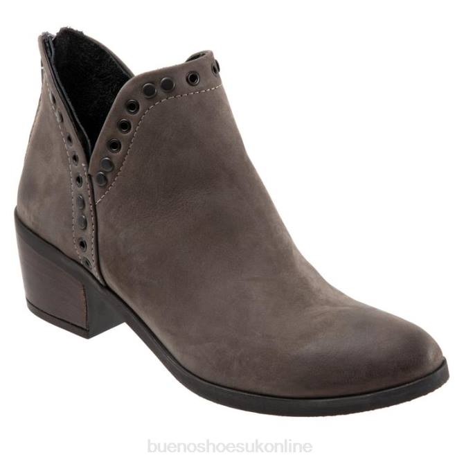 FT6638 Bueno Footwear Cora Women Grey Nubuck Boots - Image 1