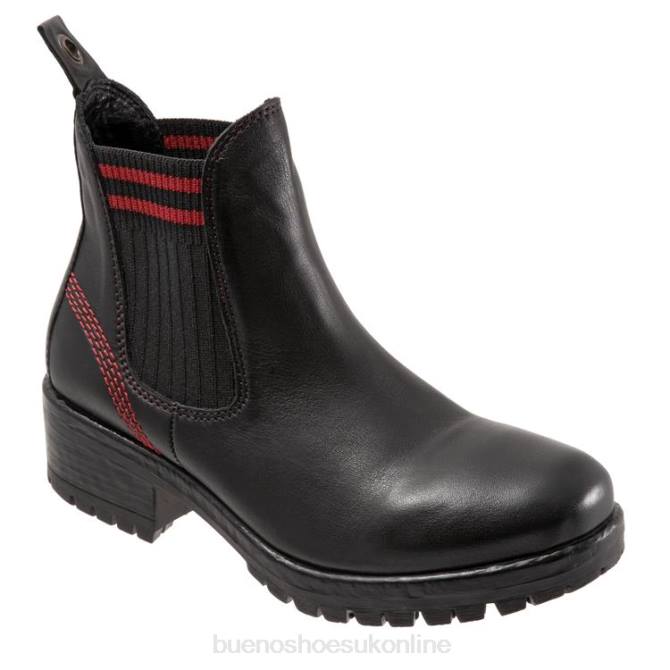 ft6683_bueno_footwear_florida_women_black_red_knit_boots.jpg FT6683 Bueno Footwear Florida Women Black Red Knit Boots - Image 1
