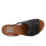 FT66106 Bueno Footwear Tansing Women Black Flats - Image 4