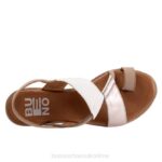 FT66107 Bueno Footwear Yuki Women Grey Multi Flats - Image 4
