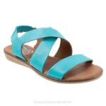 FT66119 Bueno Footwear Dawn Women Turquoise Flats