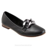 FT66129 Bueno Footwear Aston Women Black Flats