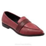 FT66145 Bueno Footwear Bristol Women Plum Flats