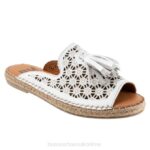 FT66162 Bueno Footwear Naven Women White Flats