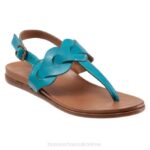 FT66169 Bueno Footwear Whitney Women Turquoise Flats