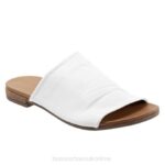 FT66179 Bueno Footwear Turner Women White Flats