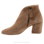 FT6617 Bueno Footwear Sophie Women Tobacco Suede Boots - Image 2
