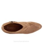FT6617 Bueno Footwear Sophie Women Tobacco Suede Boots - Image 4