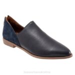 FT66185 Bueno Footwear Beau Women Navy Flats