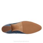 FT6618 Bueno Footwear Sophie Women Indigo Suede Boots - Image 5