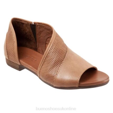 FT66197 Bueno Footwear Tahiti Women Light Tan Flats