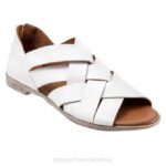 FT66205 Bueno Footwear Yvette Women White Flats
