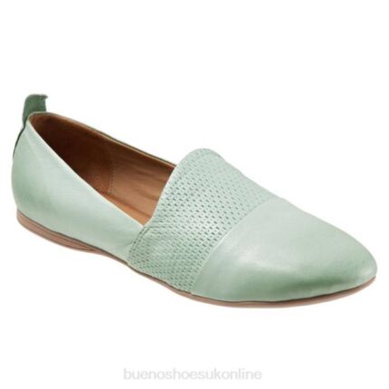 FT66231 Bueno Footwear Katy Women Pale Green Flats