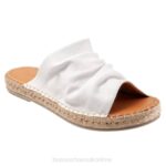 FT66240 Bueno Footwear Nice Women Ice White Flats