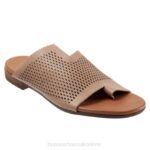 FT66245 Bueno Footwear Tulla Perf Women Beige Flats