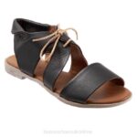 FT66252 Bueno Footwear Yara Women Black Flats