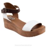 FT66285 Bueno Footwear Nila Women White Heels