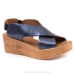 FT66289 Bueno Footwear Naomi Women Navy Metallic Heels