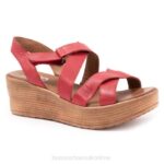 FT66293 Bueno Footwear Nadia Women Red Heels