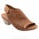 FT66307 Bueno Footwear Lacey Women Brown Heels