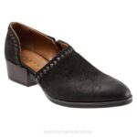 FT66343 Bueno Footwear Lauren Women Black Nubuck Heels