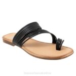 FT66346 Bueno Footwear Val Women Black Sandals