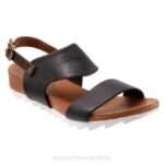 FT66350 Bueno Footwear Fara Women Black Sandals