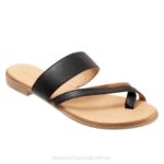 FT66359 Bueno Footwear Jackson Women Black Sandals