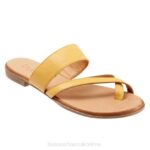 FT66361 Bueno Footwear Jackson Women Yellow Sandals