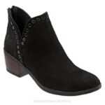 FT6637 Bueno Footwear Cora Women Black Nubuck Boots