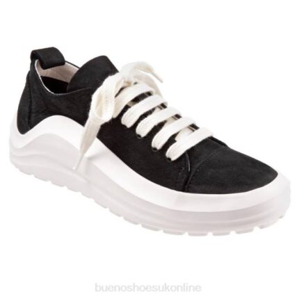 FT66401 Bueno Footwear Rumour Women Black Nubuck Sneakers