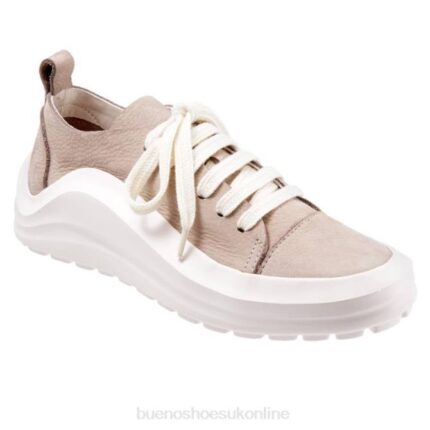 FT66403 Bueno Footwear Rumour Women Light Grey Nubuck Sneakers