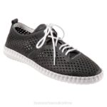FT66410 Bueno Footwear Dellis Women Black Sneakers