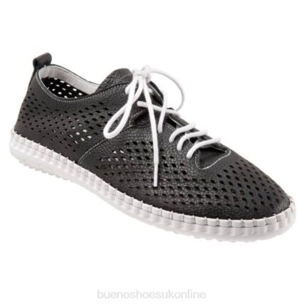 FT66410 Bueno Footwear Dellis Women Black Sneakers
