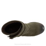 FT6645 Bueno Footwear Fast Women Old Khaki Nubuck Boots - Image 4