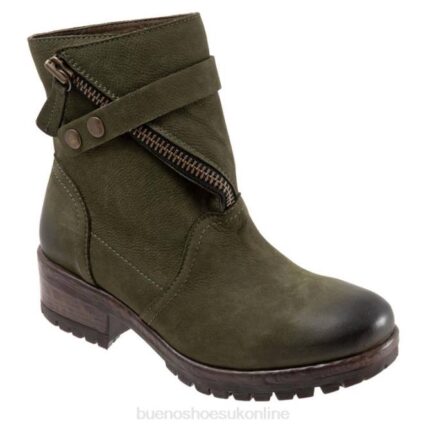 FT6645 Bueno Footwear Fast Women Old Khaki Nubuck Boots