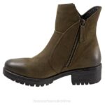 FT6648 Bueno Footwear Forge Women Army Green Nubuck Boots - Image 2