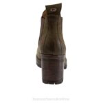 FT6650 Bueno Footwear Flight Women Army Green Nubuck Boots - Image 3