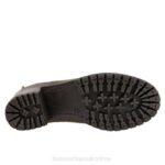 FT6650 Bueno Footwear Flight Women Army Green Nubuck Boots - Image 5