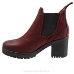 FT6652 Bueno Footwear Flight Women Dark Red Nubuck Boots - Image 2