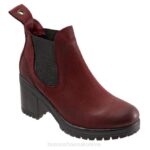 FT6652 Bueno Footwear Flight Women Dark Red Nubuck Boots
