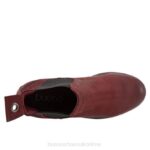 FT6652 Bueno Footwear Flight Women Dark Red Nubuck Boots - Image 4